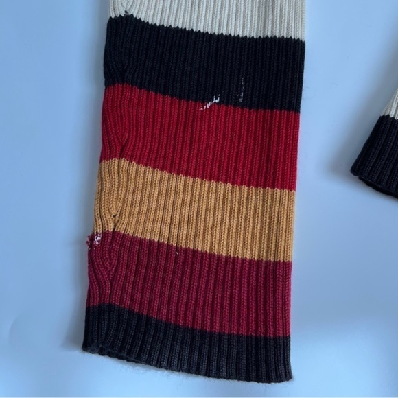 Five Star by Roper Striped V-Neck Sweater FLAWED Size Small - Picture 6 of 8